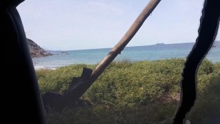 Romantic CAMPING Adventure # Night TENT SEX n Morning PEE at Sea Shore WILD CAMPING