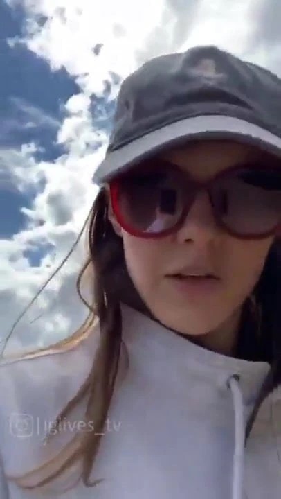 Alexandra Anna Daddario hiking with friends