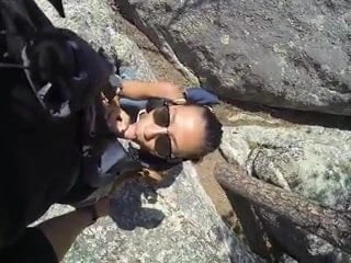 Blowjob along the hike trail