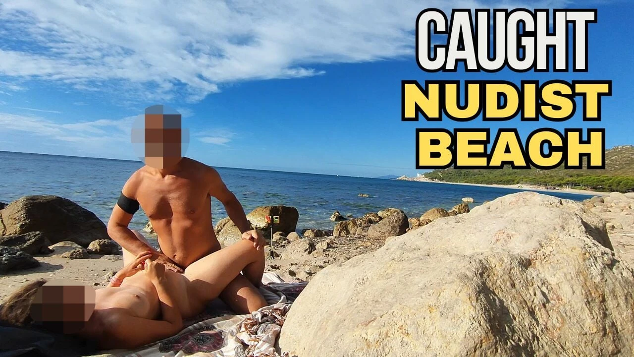 Strangers caught my wife touching and FUCKING my BIG COCK on a public nude beach – Real amateur french – MissCreamy